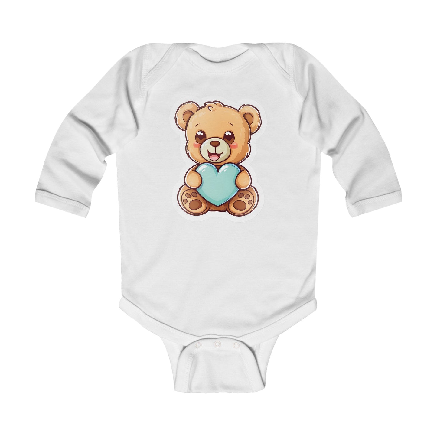 Infant Long Sleeve Bodysuit Bear Cute