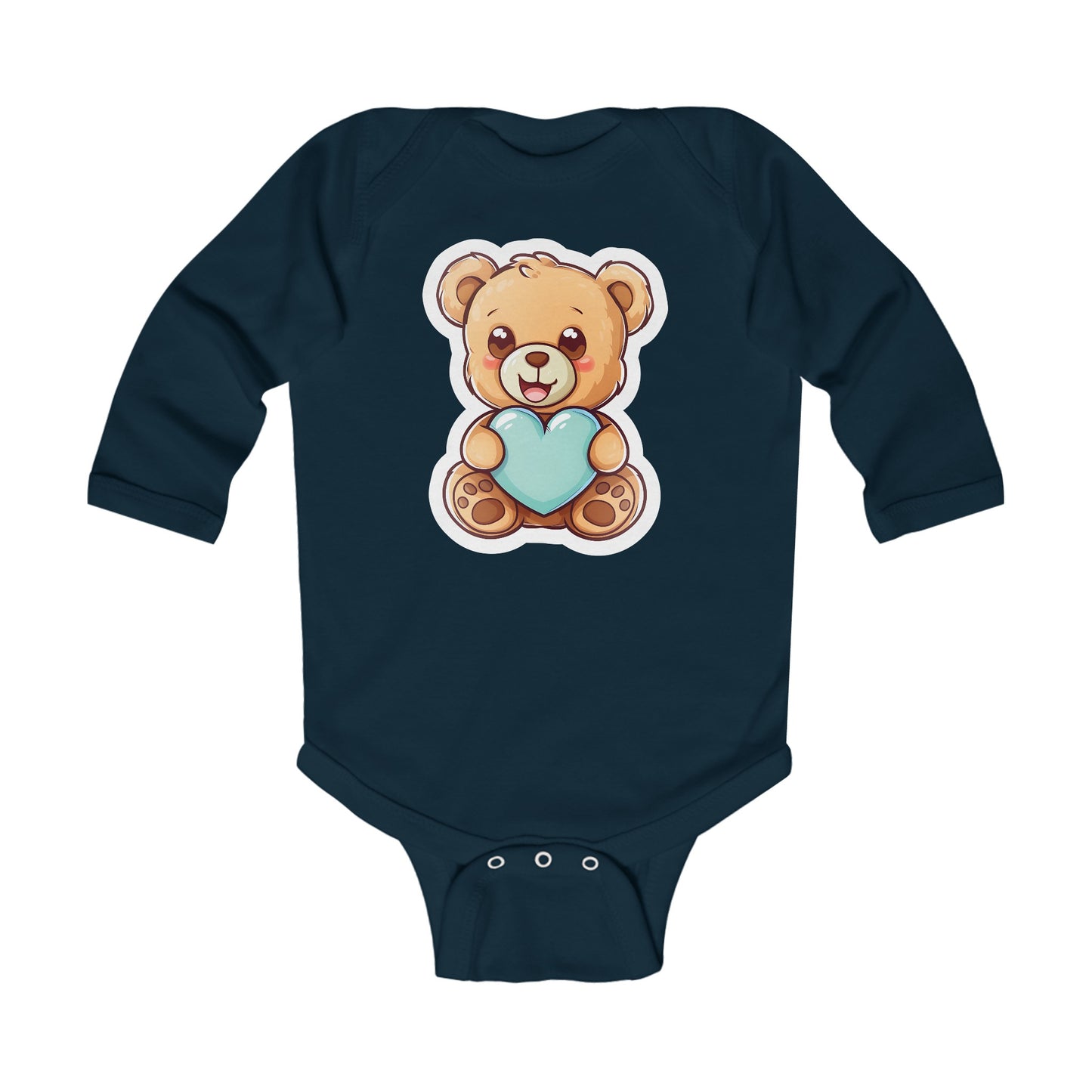 Infant Long Sleeve Bodysuit Bear Cute