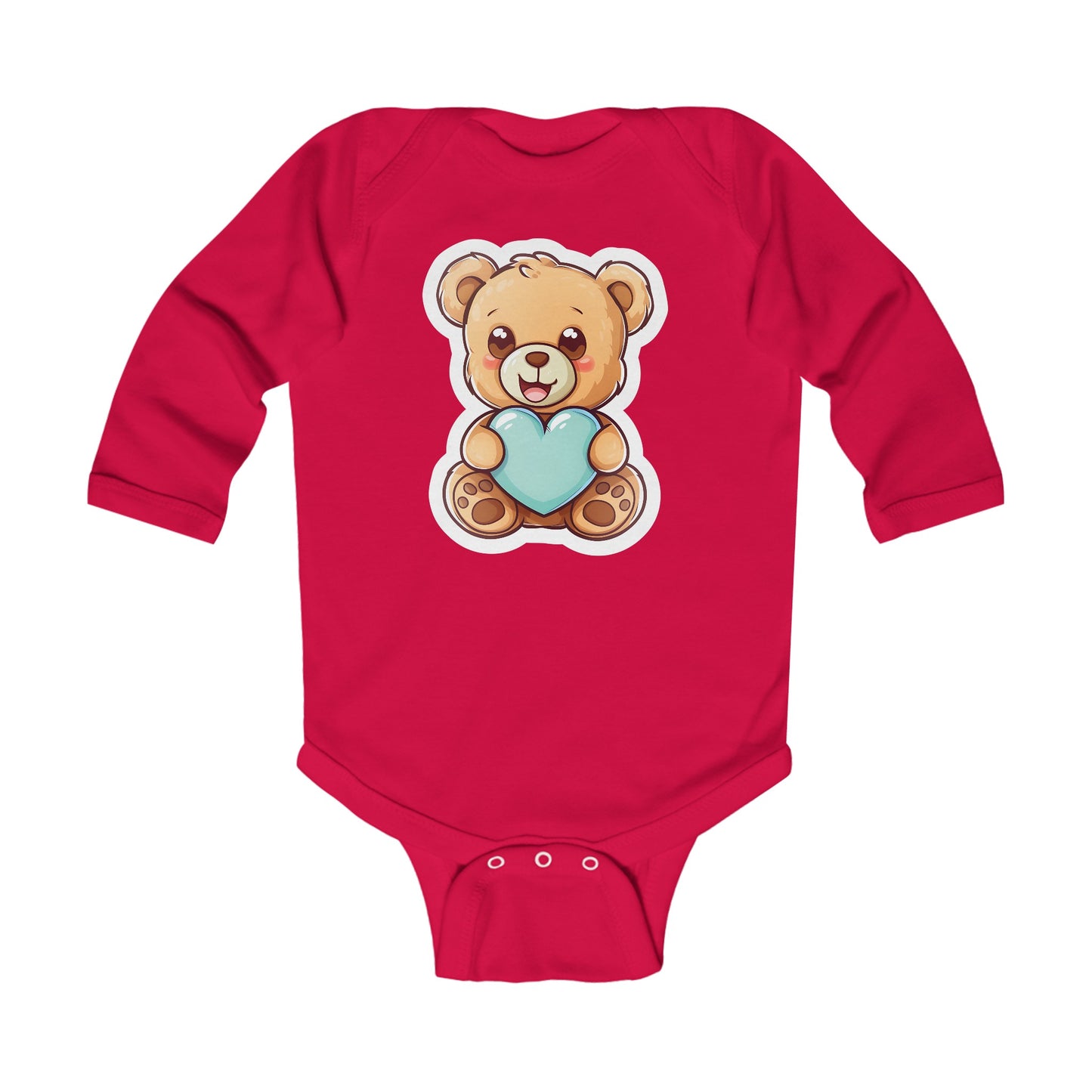 Infant Long Sleeve Bodysuit Bear Cute