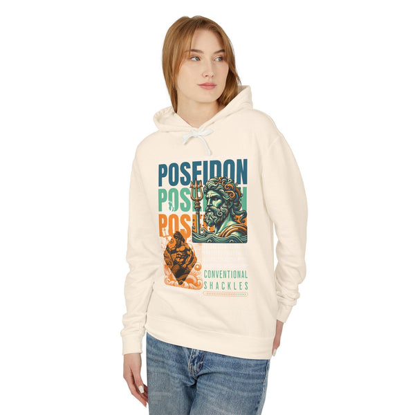 Unisex 100% Cotton High Definition Lightweight Hooded Sweatshirt - Poseidon