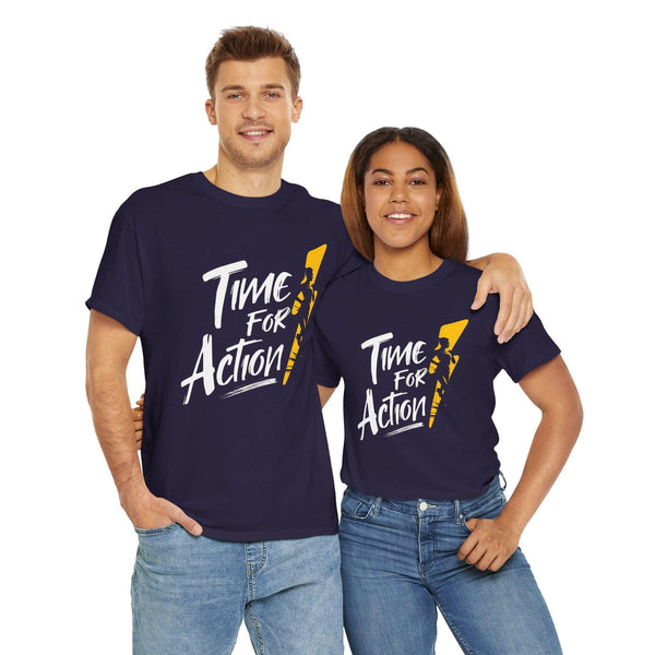 Unisex 100% Cotton High Definition T-Shirt - Time for Action