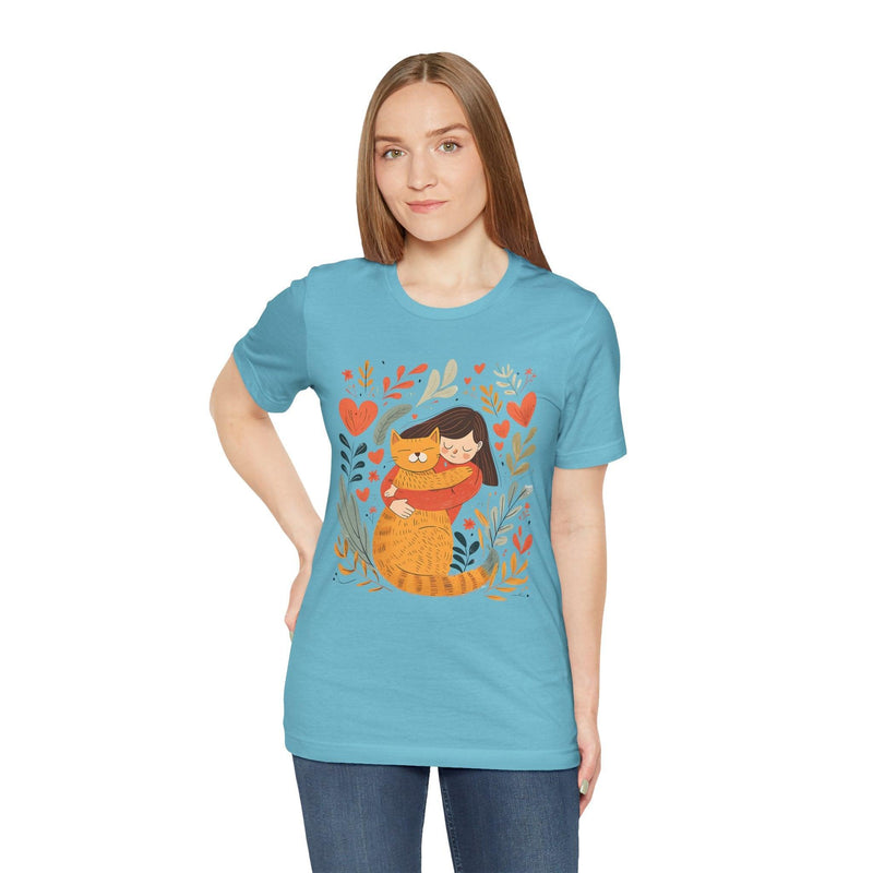 Women's Short Sleeve 100% Cotton High Definition T-Shirt – Hug My Cat