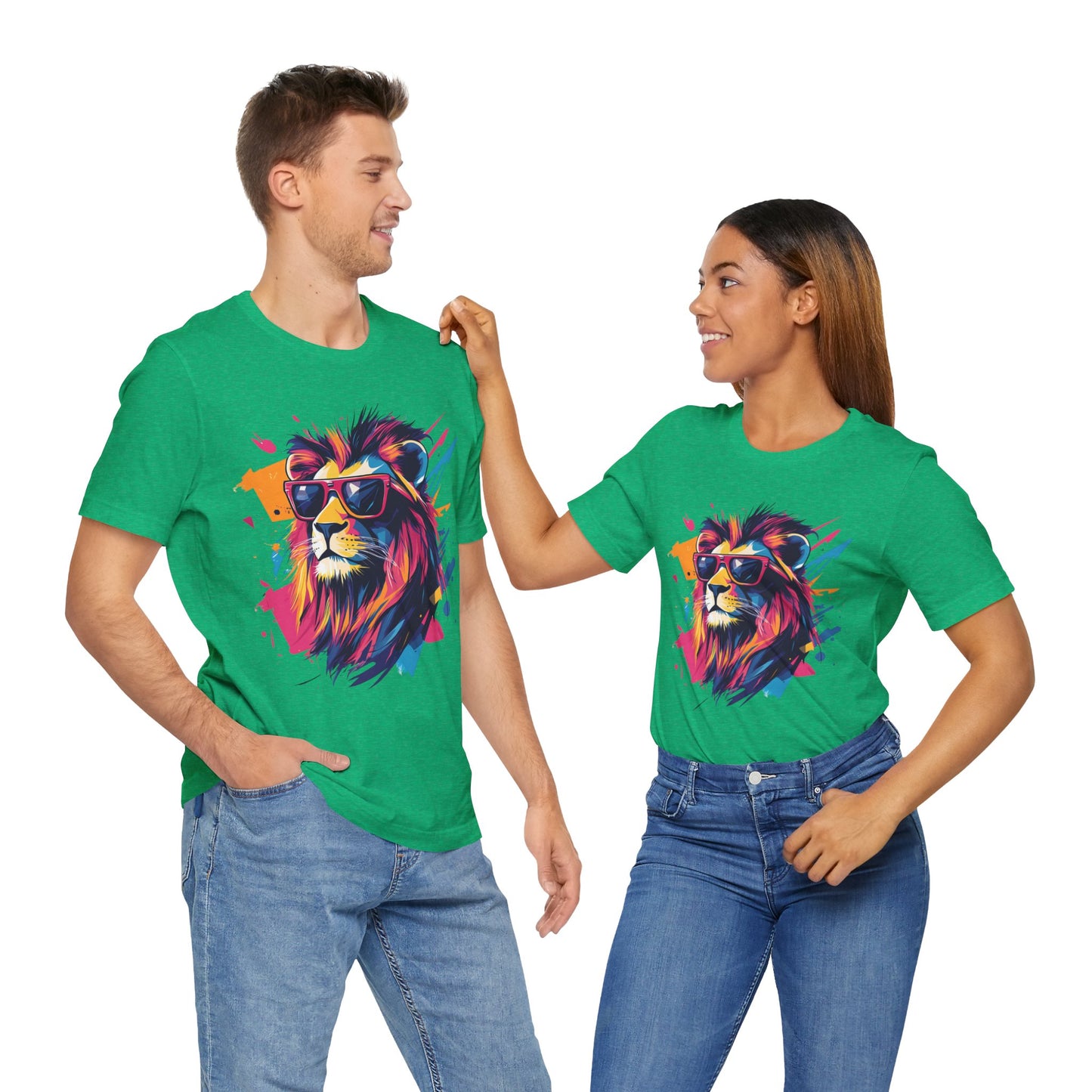 Unisex 100% Cotton High Definition T-Shirt - Flash Lion