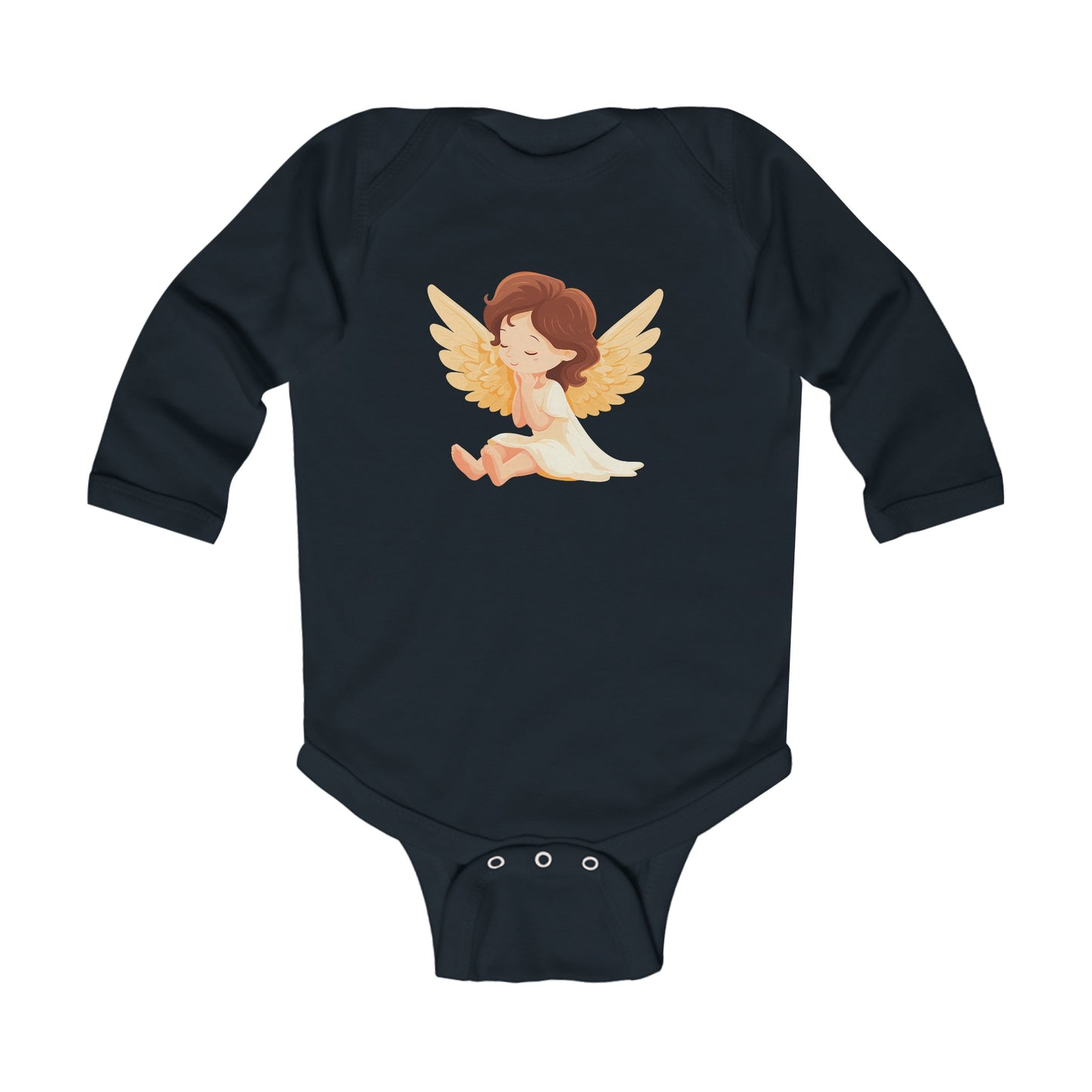 Infant Long Sleeve Bodysuit Angel Cute Girl