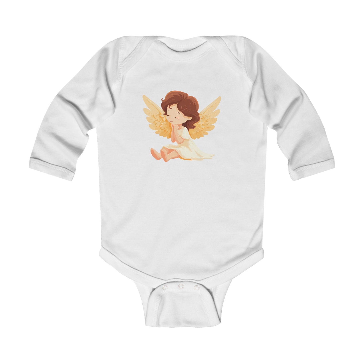 Infant Long Sleeve Bodysuit Angel Cute Girl