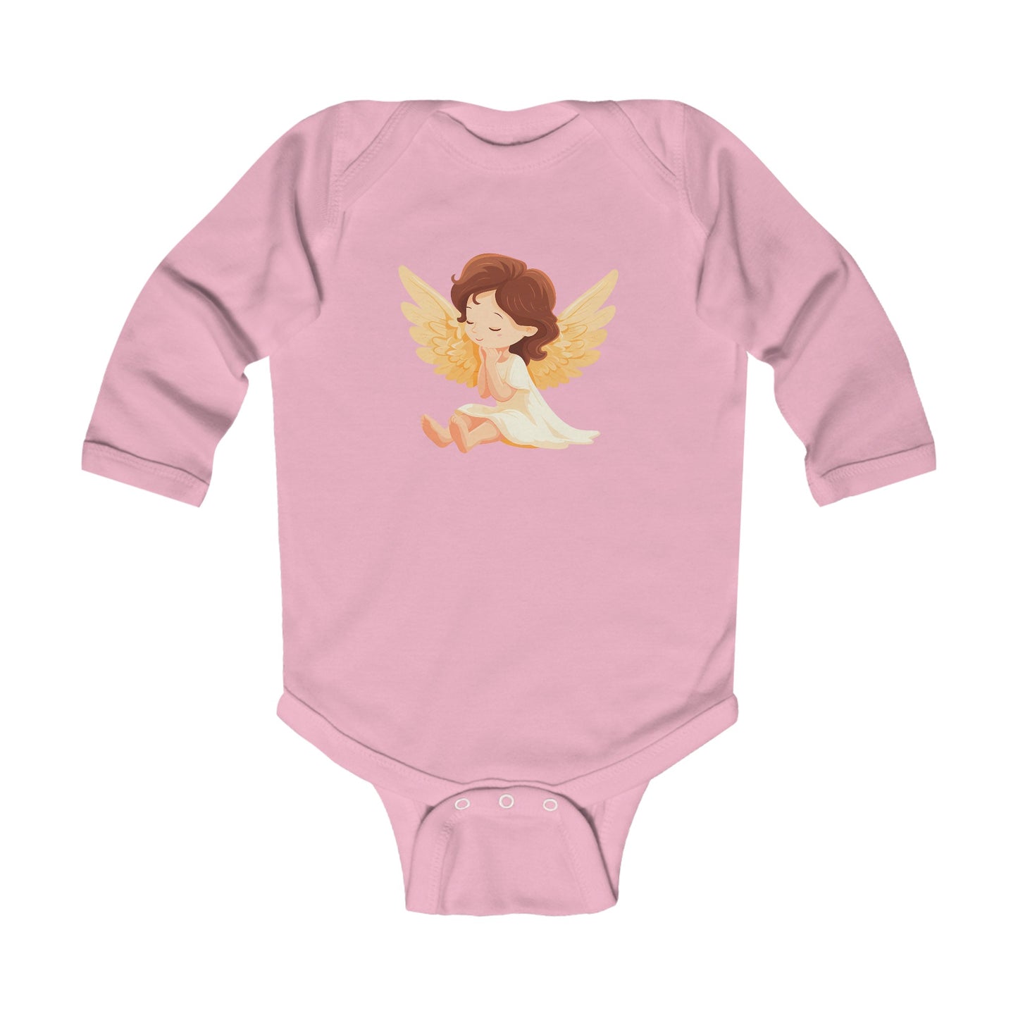 Infant Long Sleeve Bodysuit Angel Cute Girl