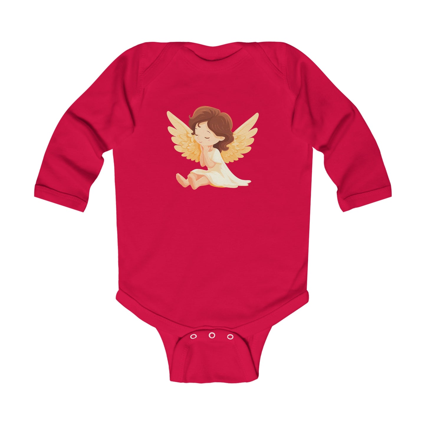 Infant Long Sleeve Bodysuit Angel Cute Girl