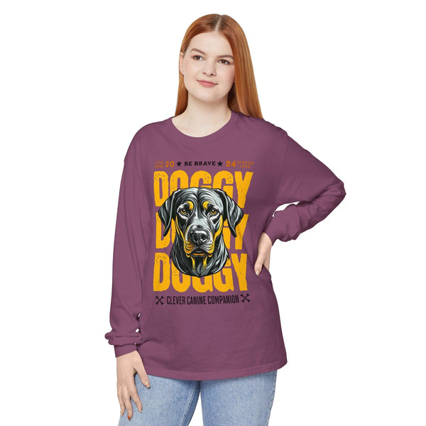 Unisex 100% Cotton High Definition Long Sleeve T-Shirt - Doggy