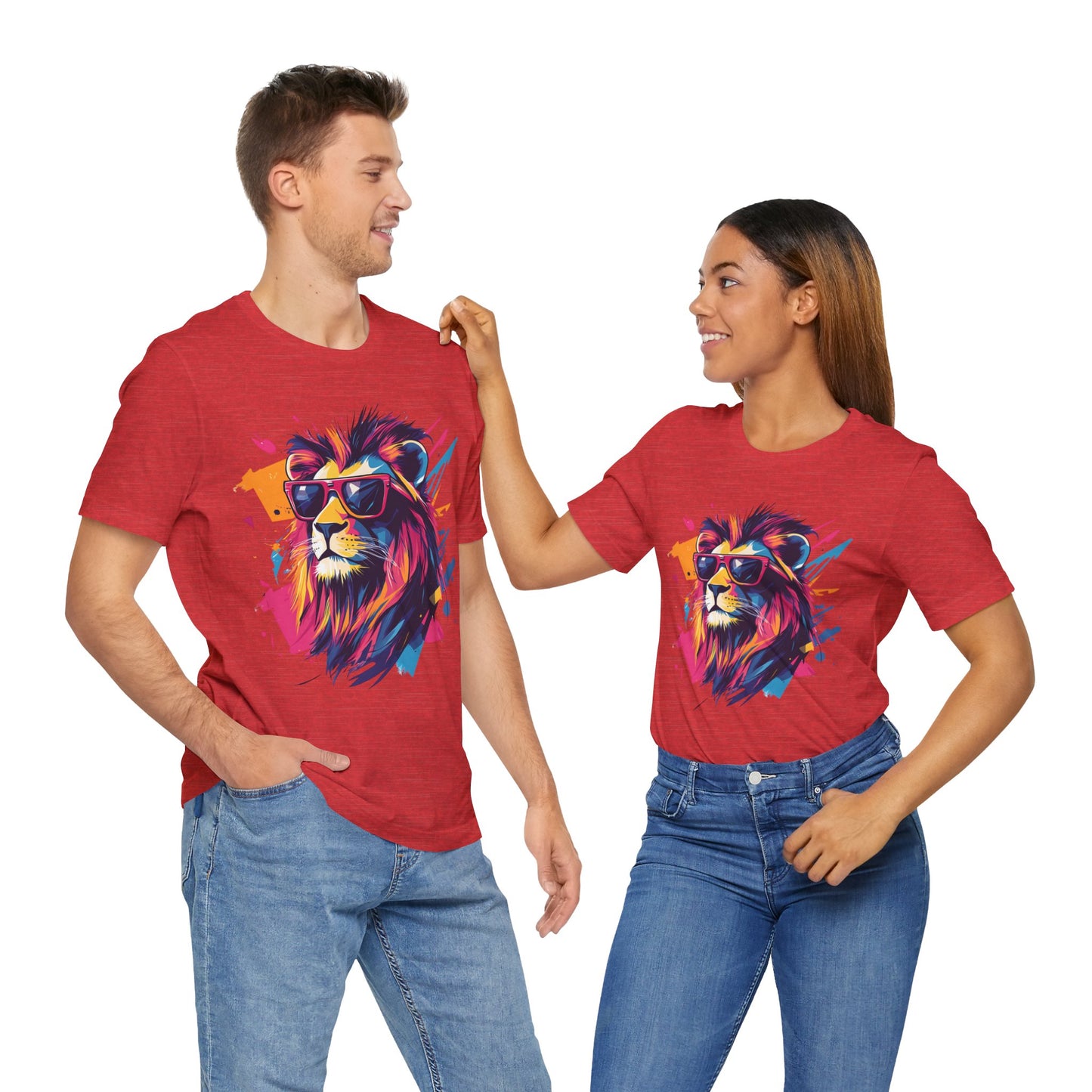 Unisex 100% Cotton High Definition T-Shirt - Flash Lion