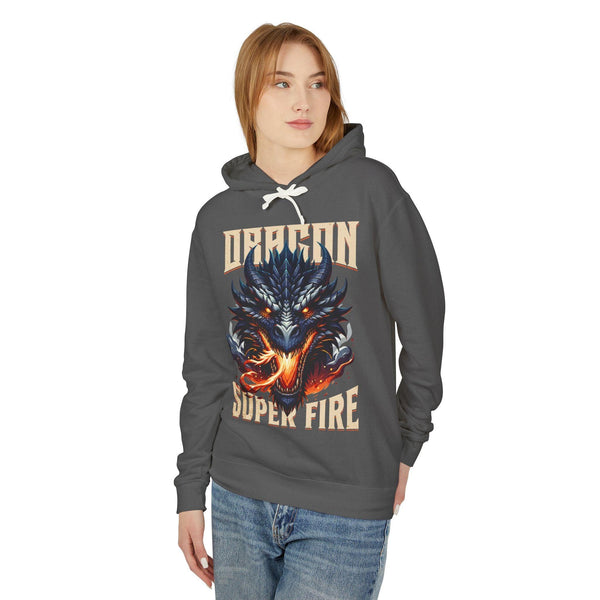 Unisex Lightweight Hooded Sweatshirt 100% Cotton High Definition - Dragon Super Fire