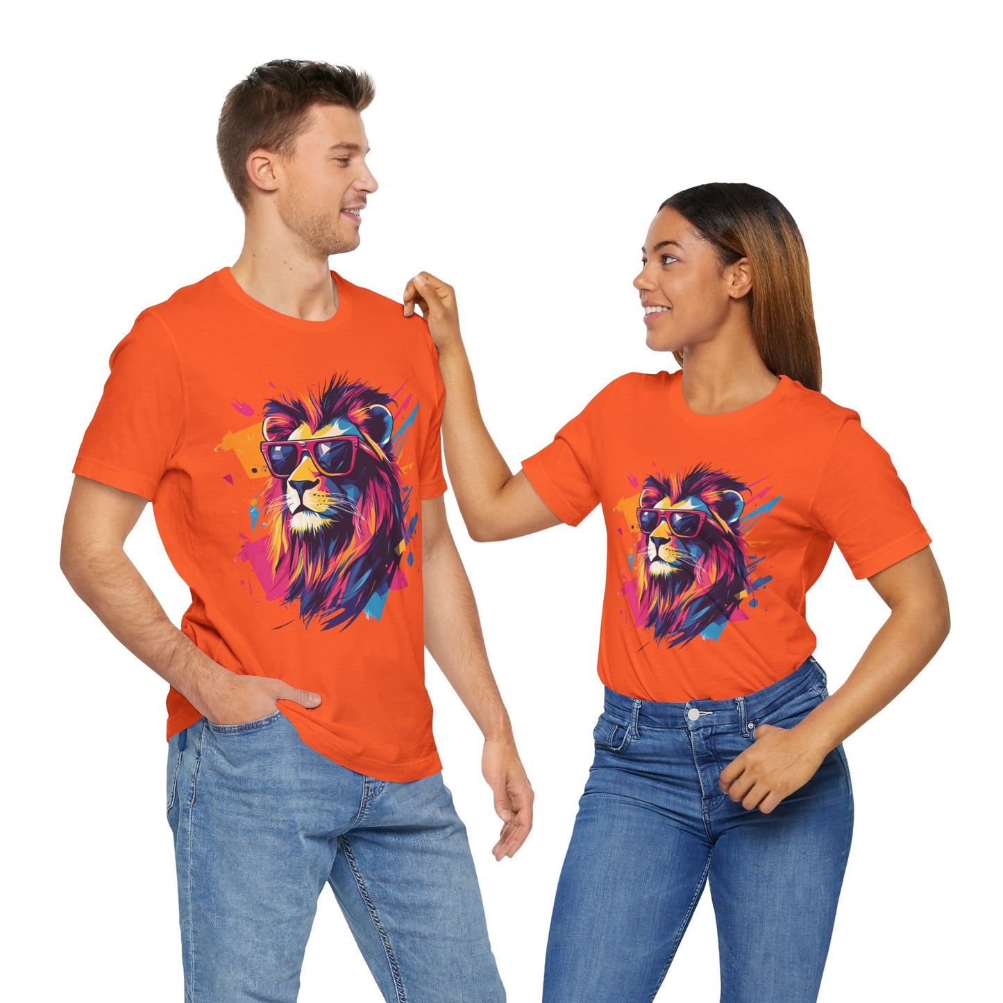 Unisex 100% Cotton High Definition T-Shirt - Flash Lion