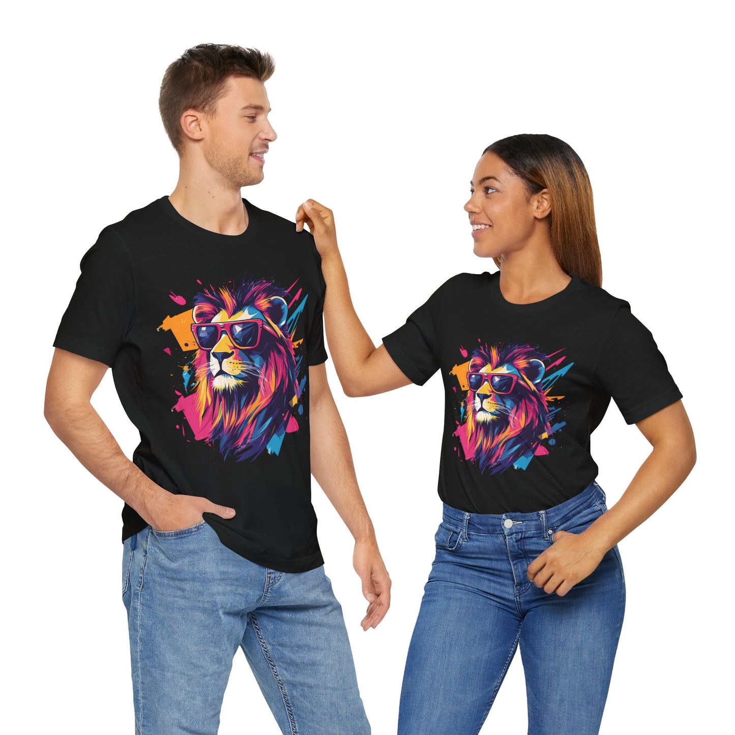 Unisex 100% Cotton High Definition T-Shirt - Flash Lion