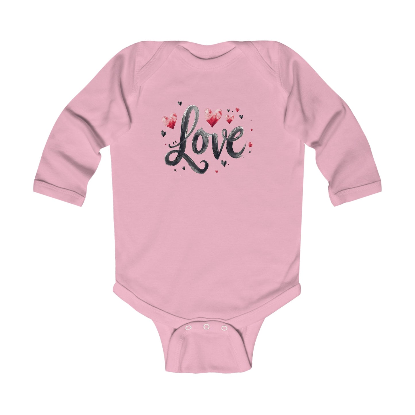 Infant Long Sleeve Bodysuit Phrase Love