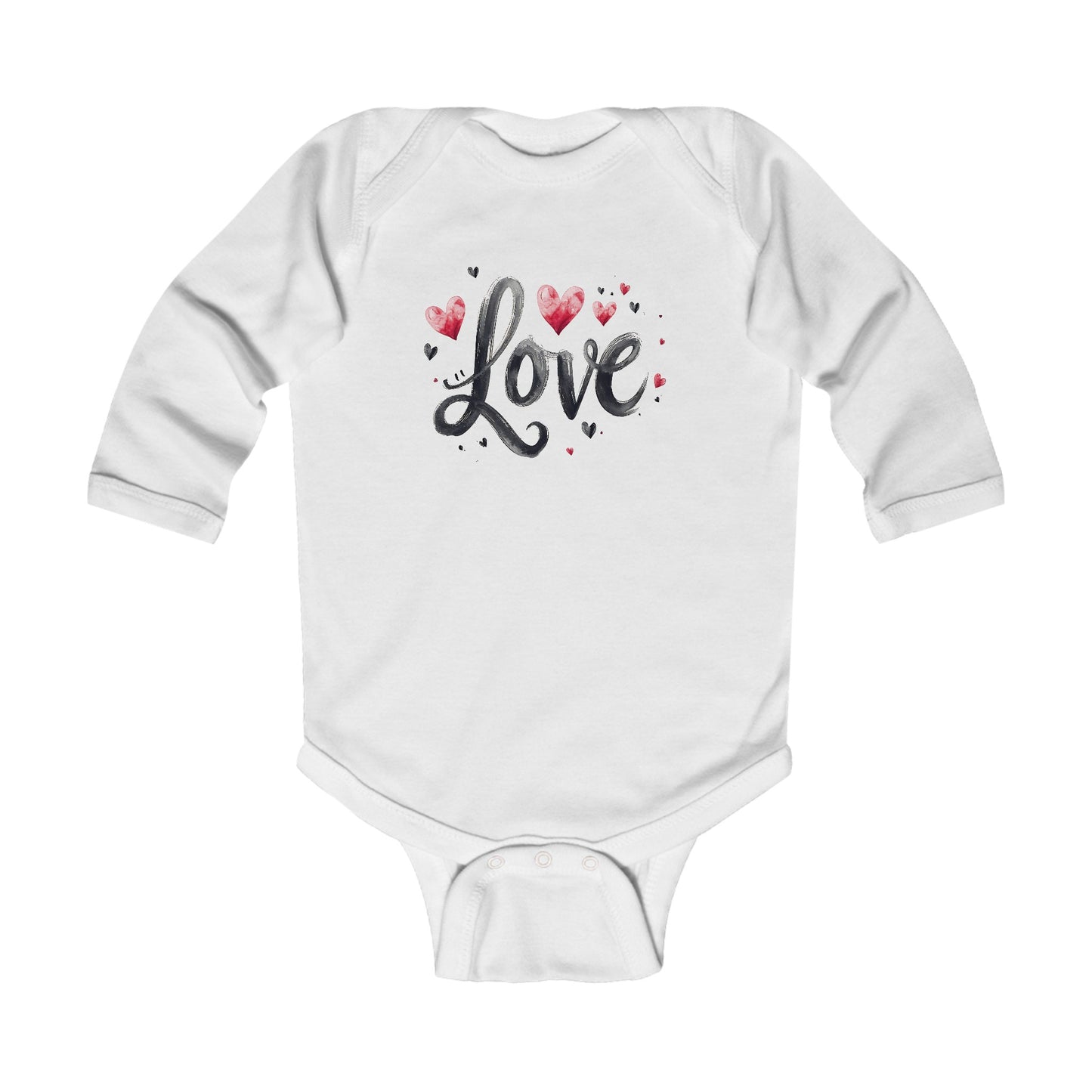 Infant Long Sleeve Bodysuit Phrase Love