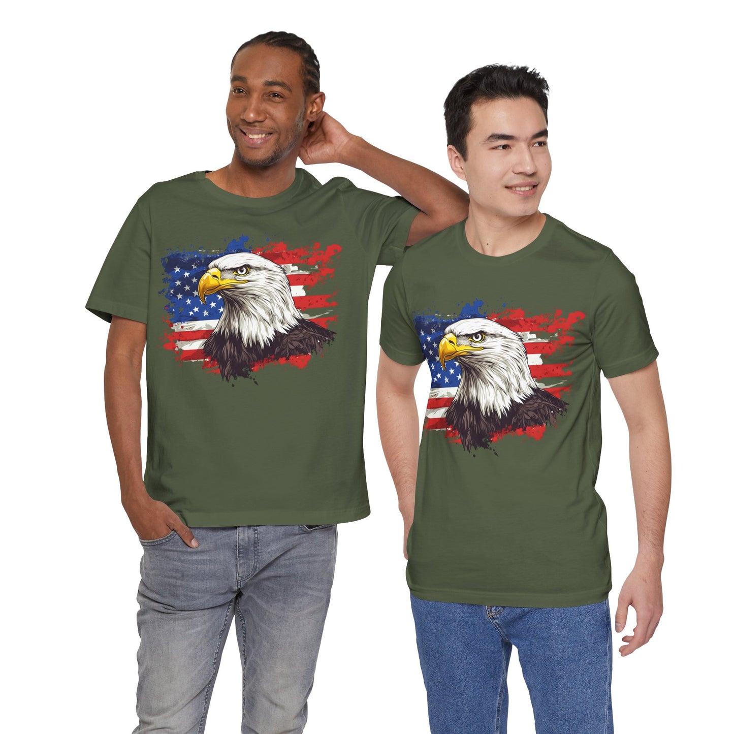 Unisex 100% Cotton High Definition T-shirt - United States Eagle