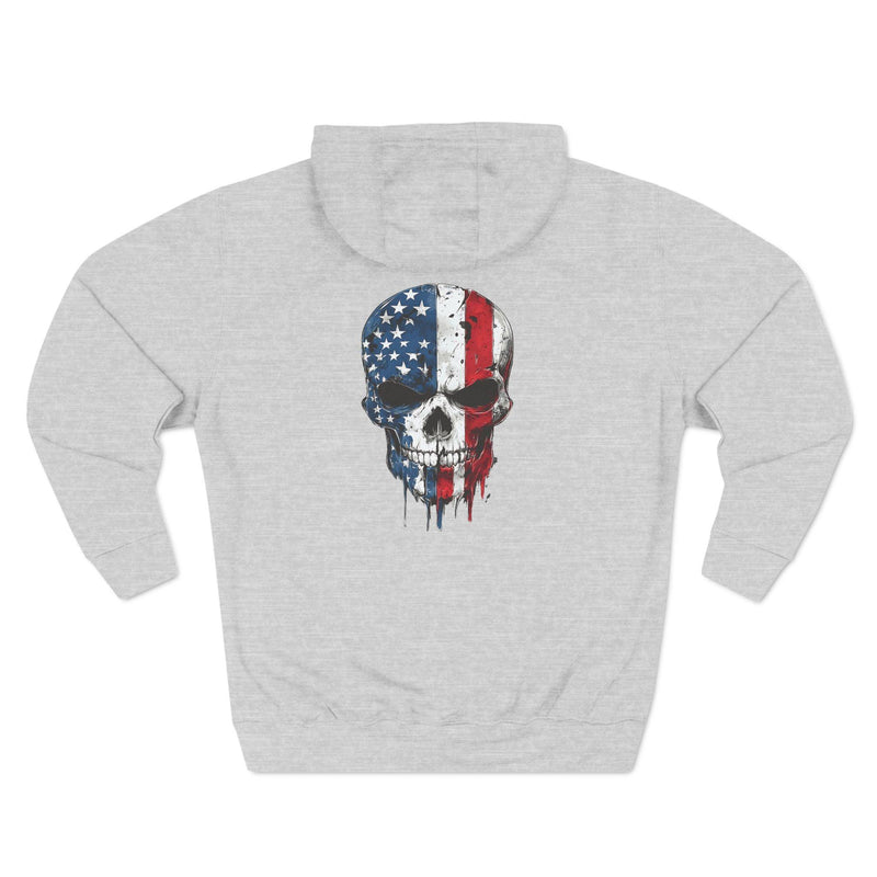 Comfortable Hoodie with High-Resolution Design - American Skull