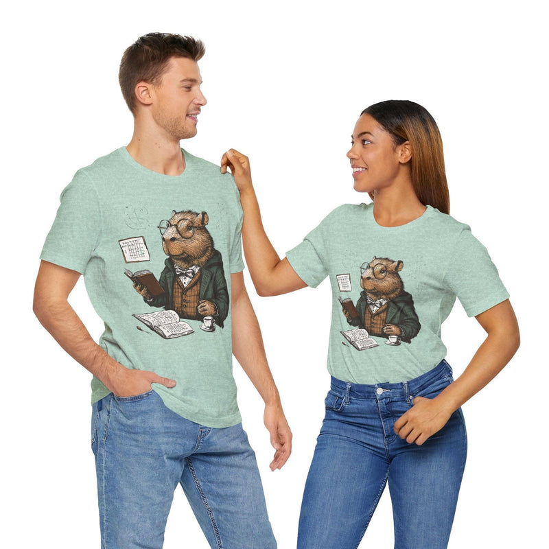 Unisex Jersey Short Sleeve Tee - Intellectual Capybara