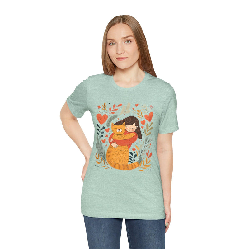 Women's Short Sleeve 100% Cotton High Definition T-Shirt – Hug My Cat