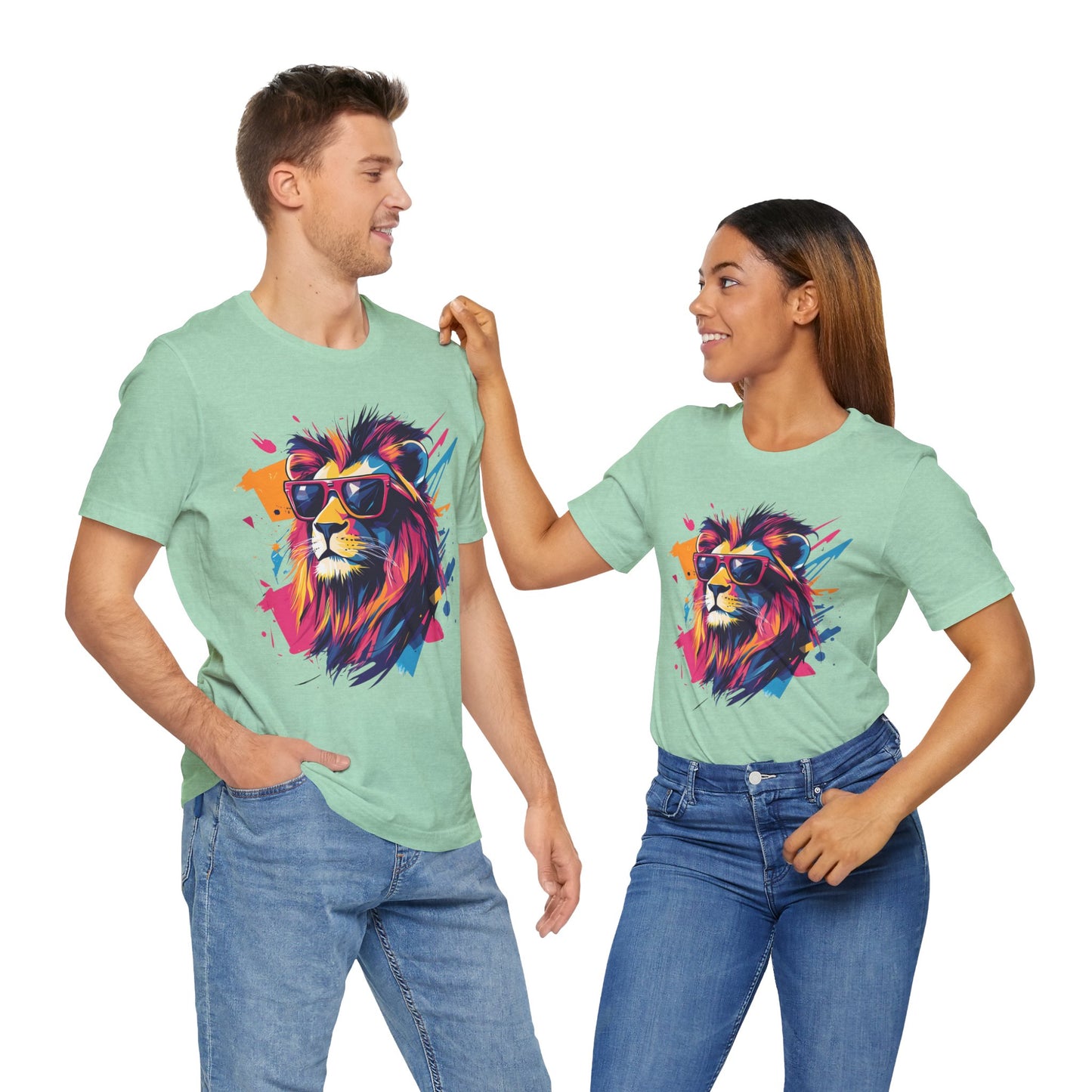 Unisex 100% Cotton High Definition T-Shirt - Flash Lion