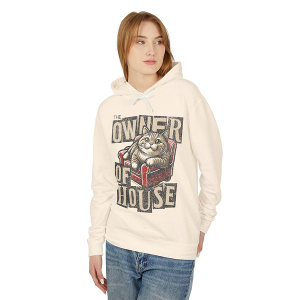 Unisex High Definition 100% Cotton Pet Hoodie Cat Lover - The Owner of House