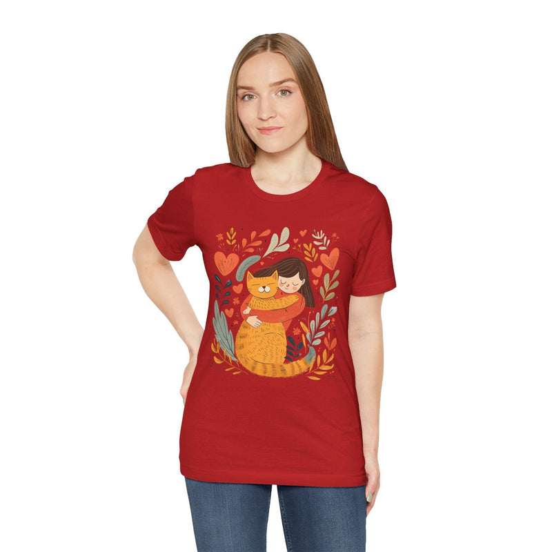 Women's Short Sleeve 100% Cotton High Definition T-Shirt – Hug My Cat