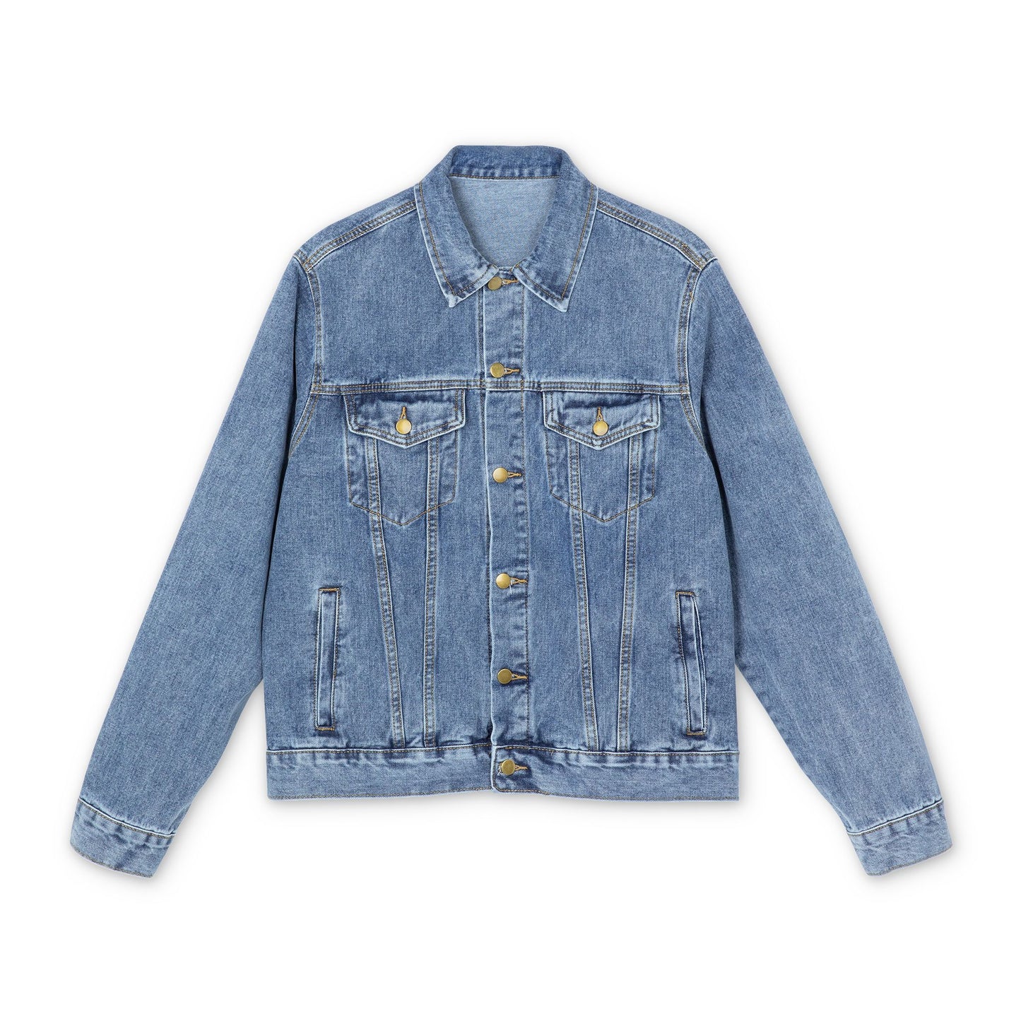 Men's Denim Jacket Classic - Rocker Style