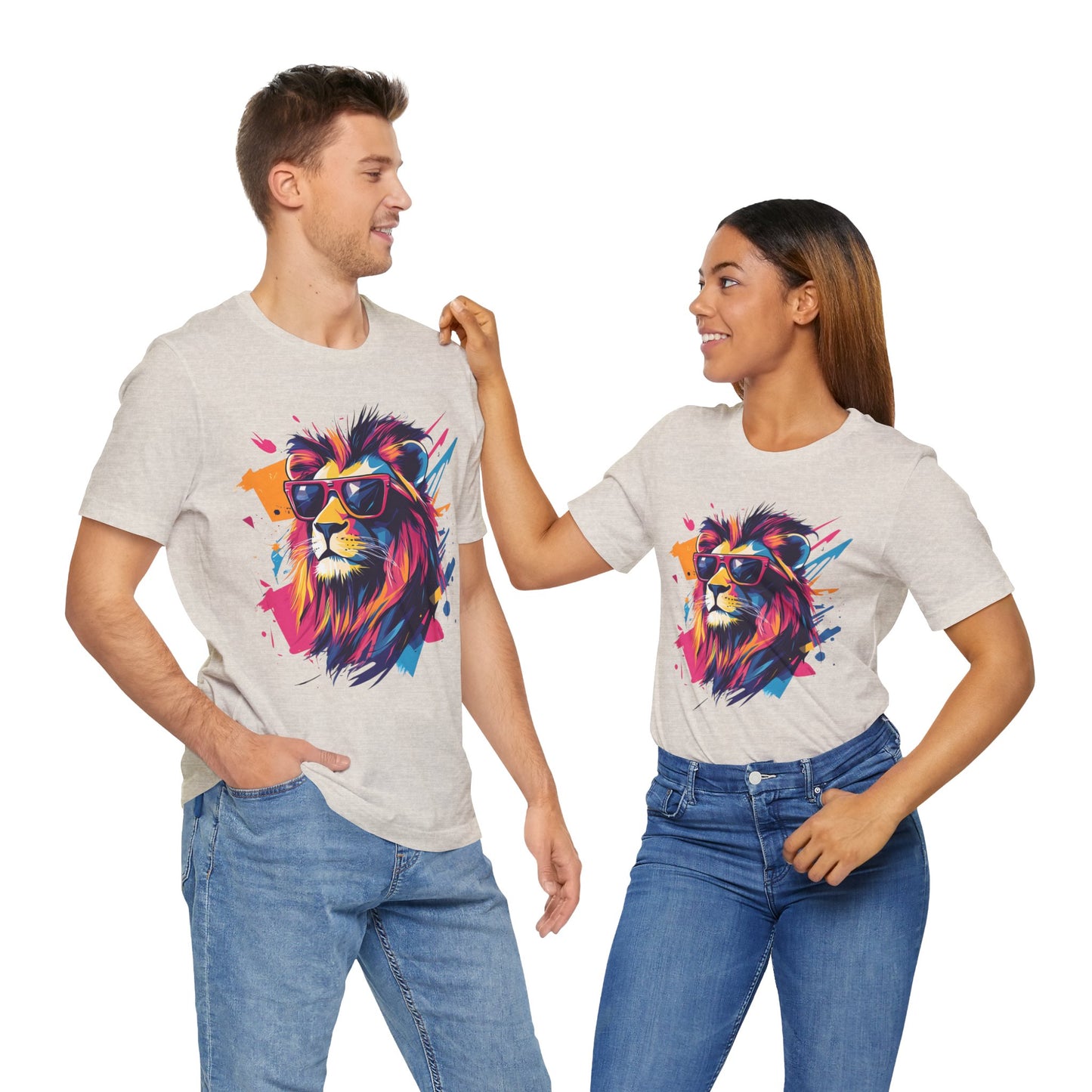 Unisex 100% Cotton High Definition T-Shirt - Flash Lion