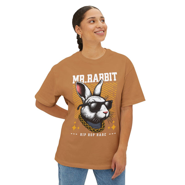 Unisex Oversized Boxy Tee 100% Cotton High Definition - Mr. Rabbit