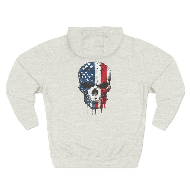 Comfortable Hoodie with High-Resolution Design - American Skull