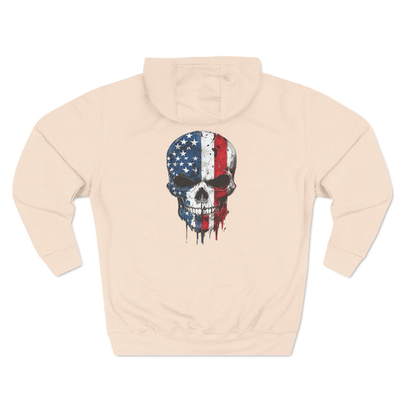 Comfortable Hoodie with High-Resolution Design - American Skull