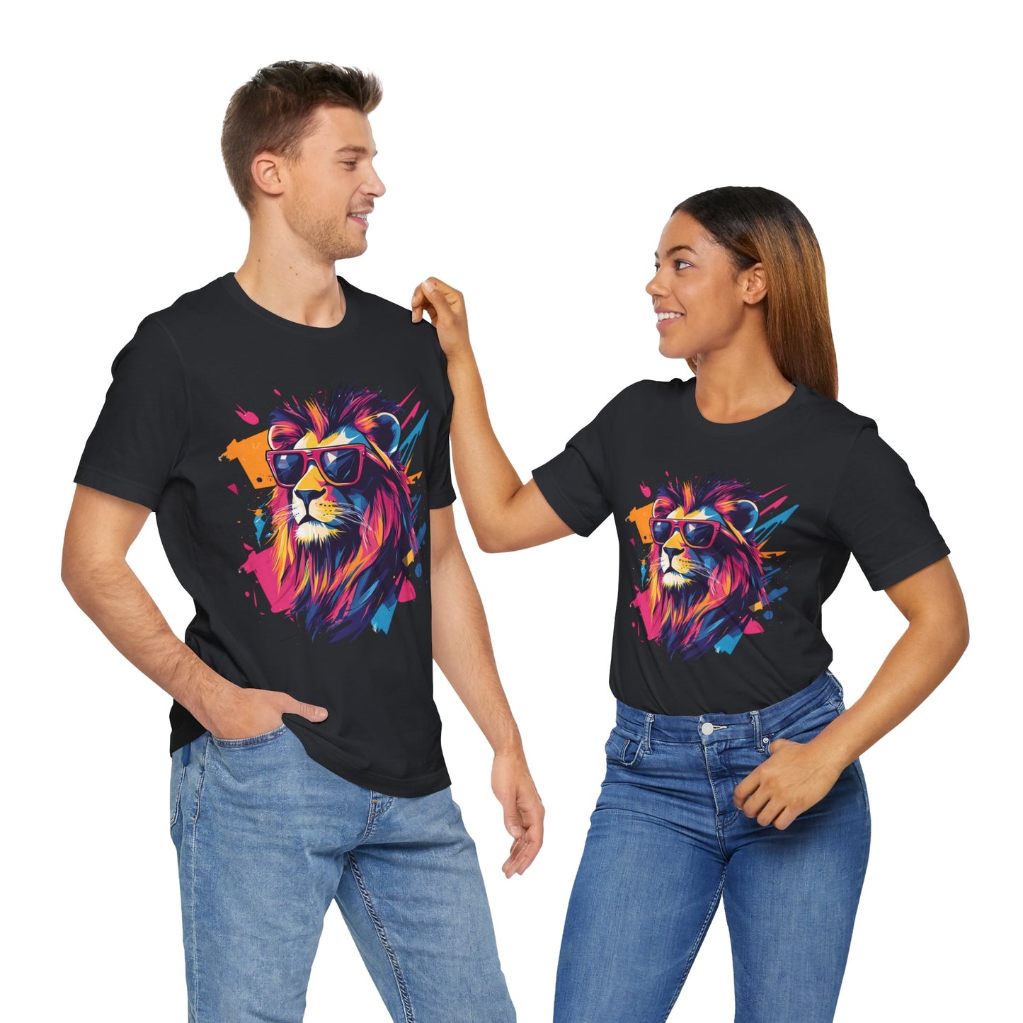 Unisex 100% Cotton High Definition T-Shirt - Flash Lion