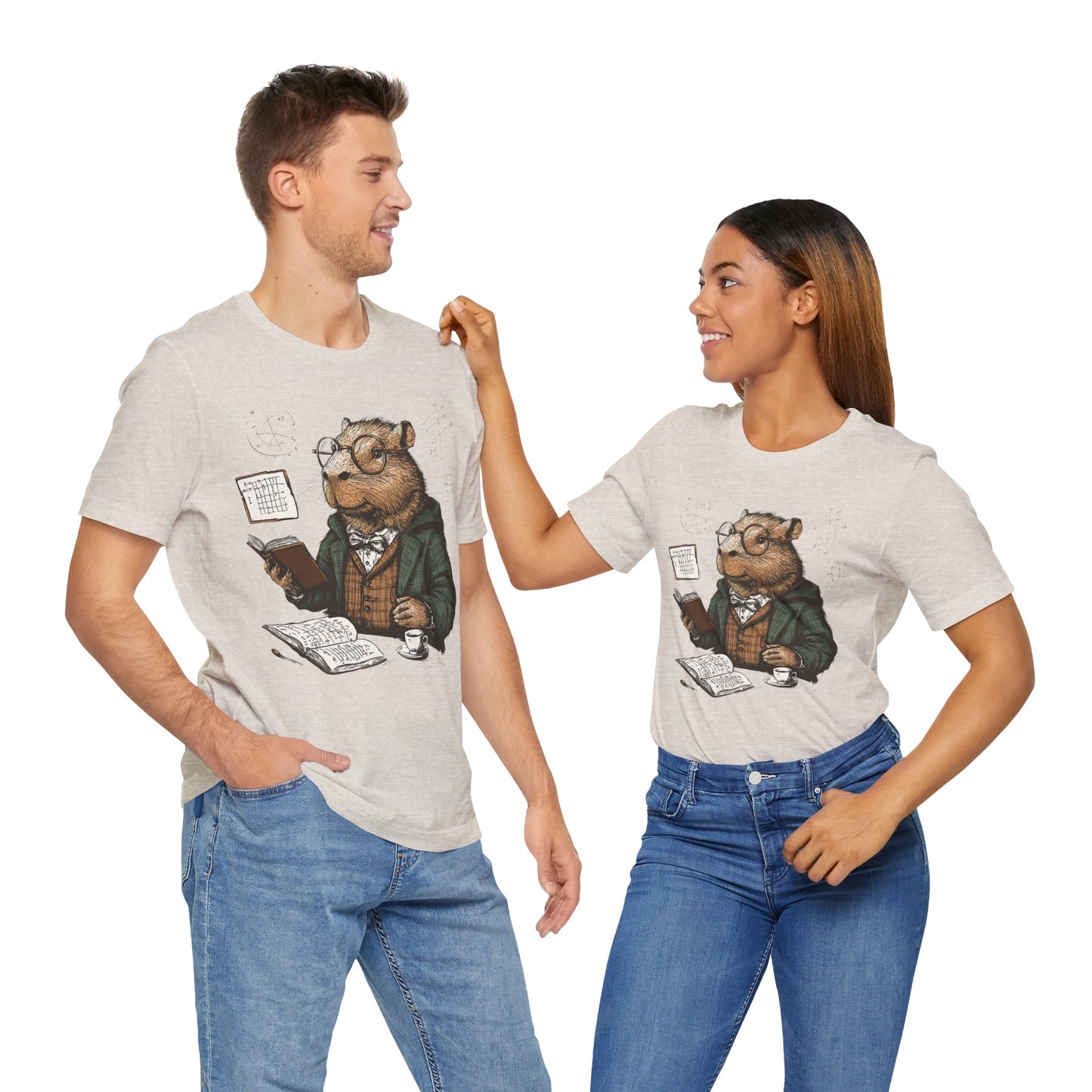 Unisex Jersey Short Sleeve Tee - Intellectual Capybara