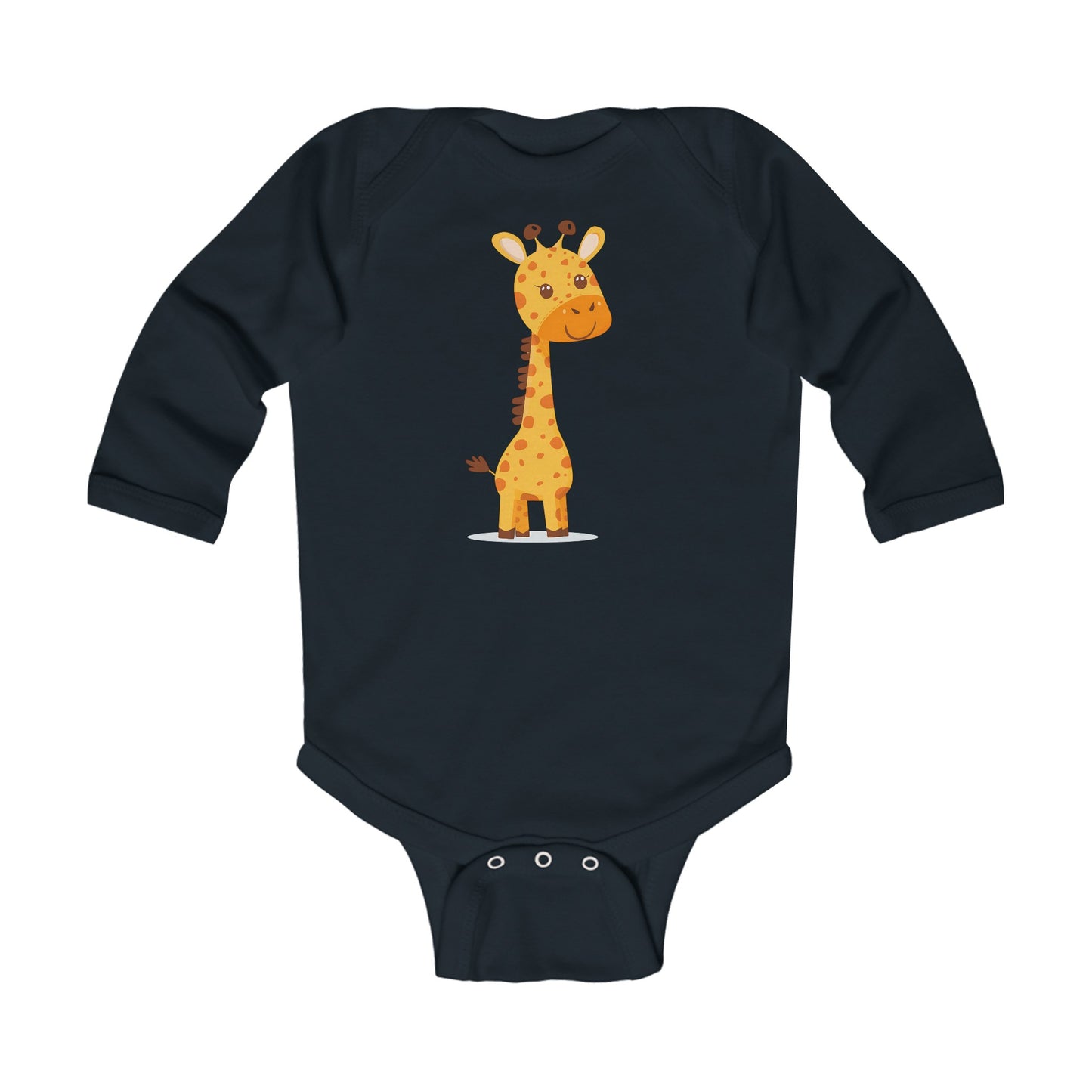 Infant Long Sleeve Bodysuit Giraffe Cute