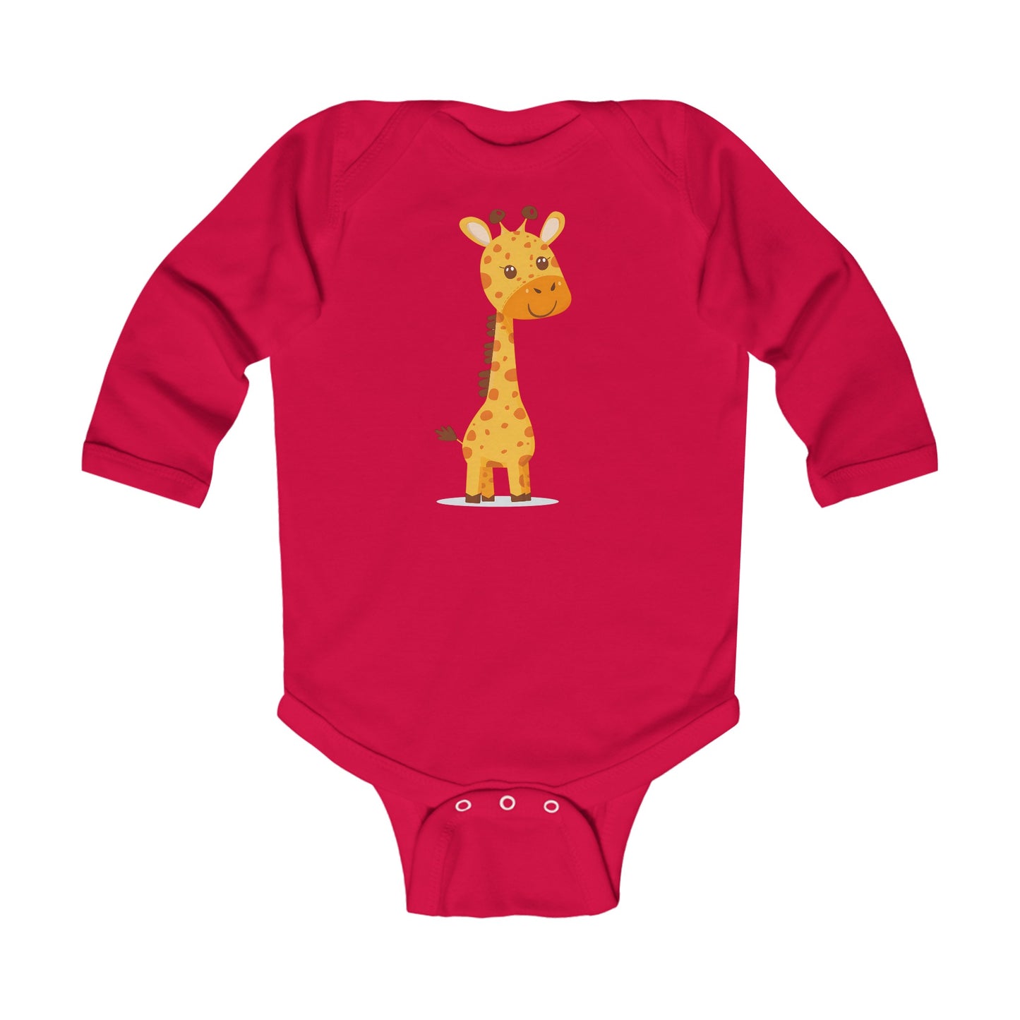 Infant Long Sleeve Bodysuit Giraffe Cute