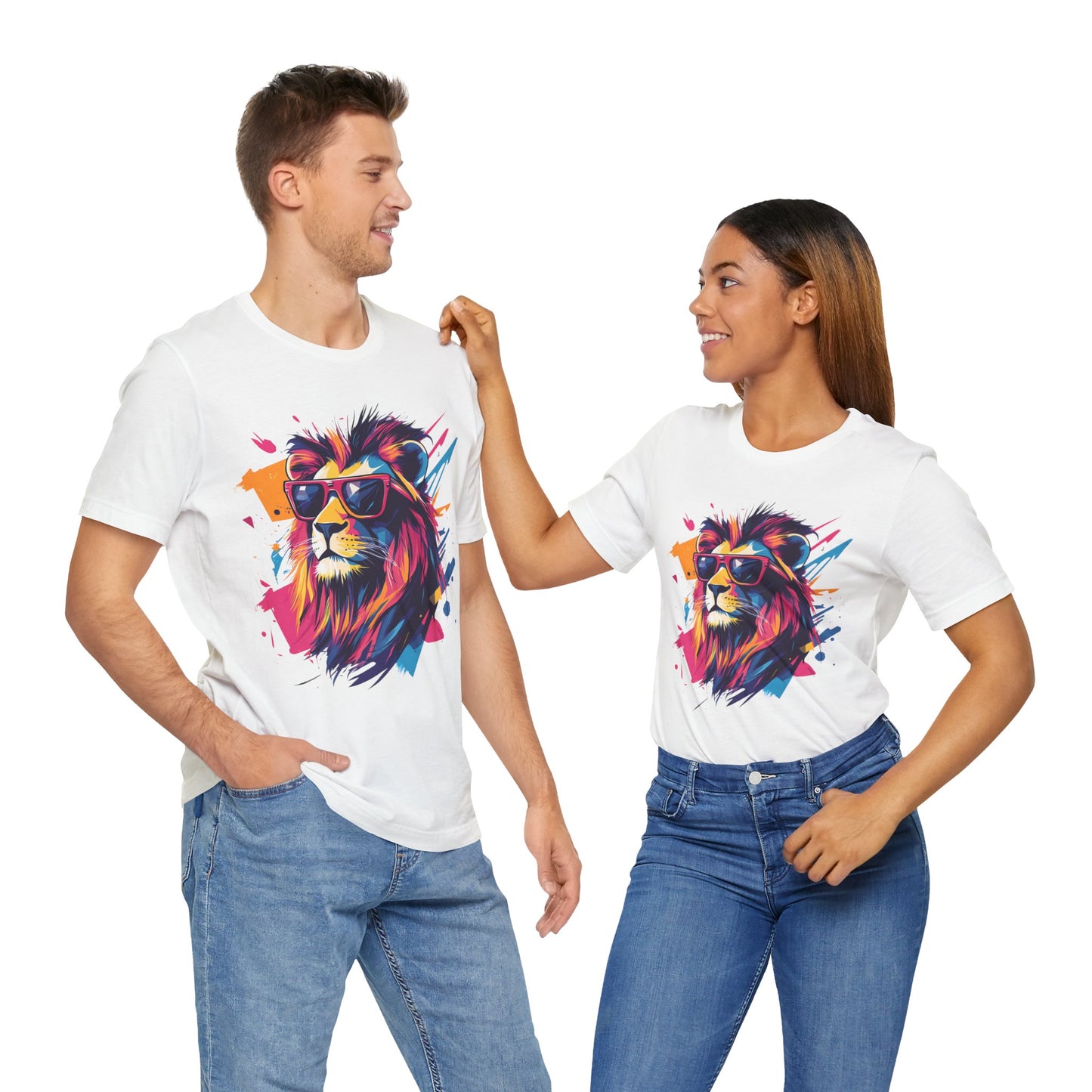 Unisex 100% Cotton High Definition T-Shirt - Flash Lion