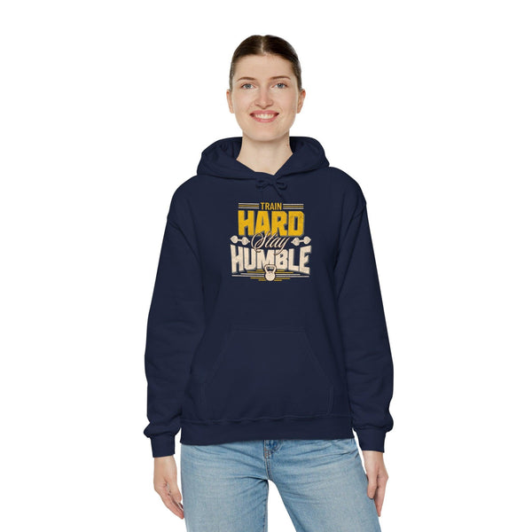 Unisex Heavy Hooded Sweatshirt 100% Cotton High Definition - Train Hard Stay Humble