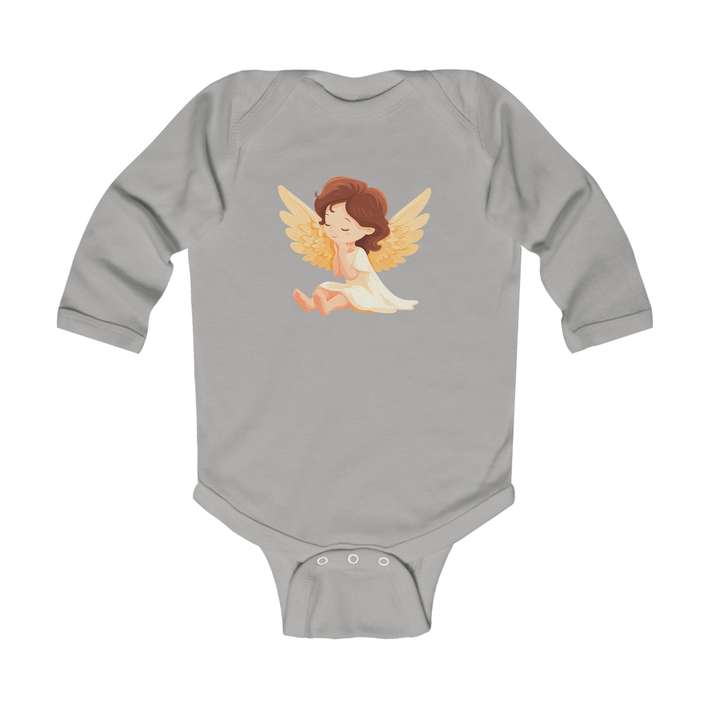 Infant Long Sleeve Bodysuit Angel Cute Girl