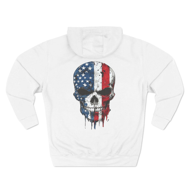 Comfortable Hoodie with High-Resolution Design - American Skull