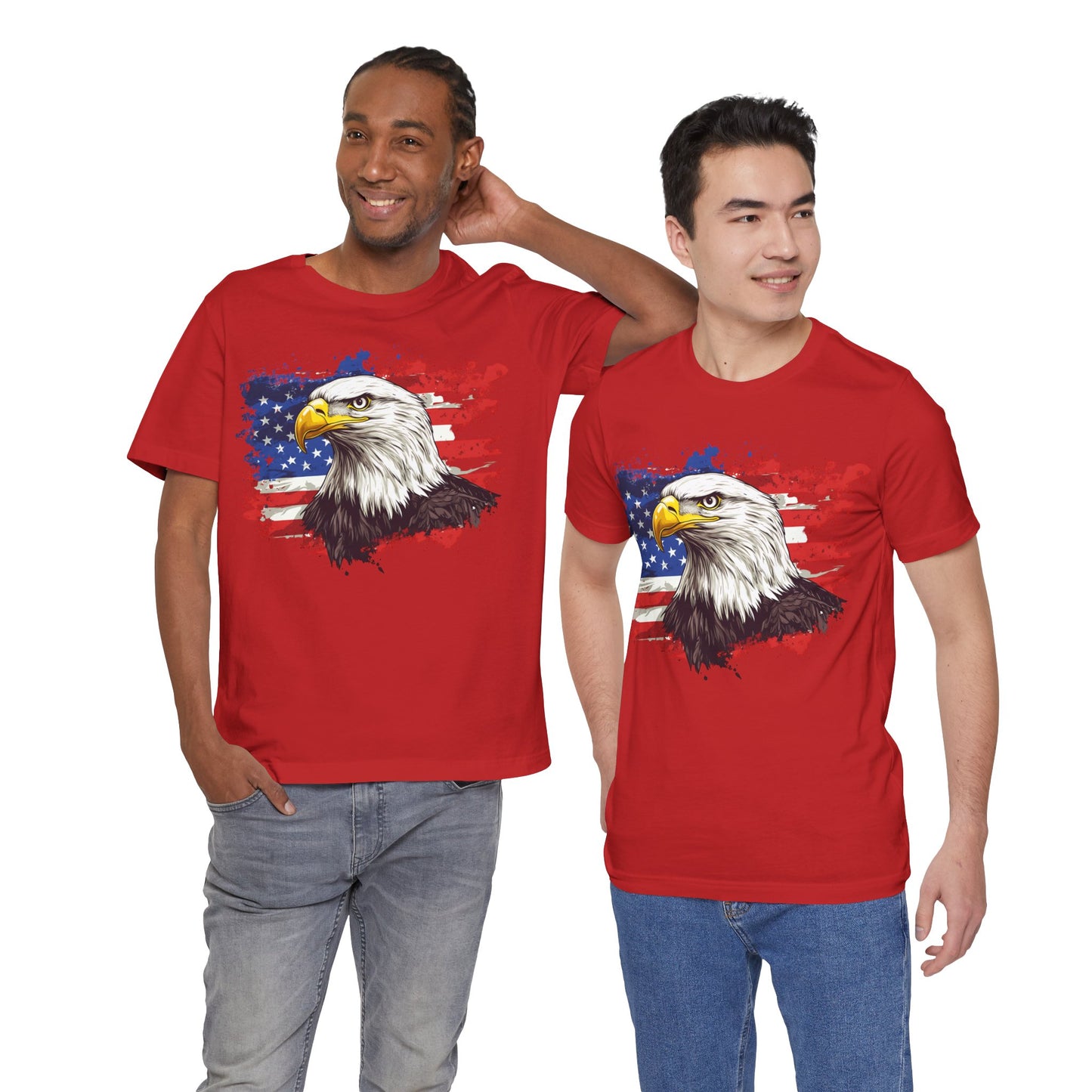 Unisex 100% Cotton High Definition T-shirt - United States Eagle