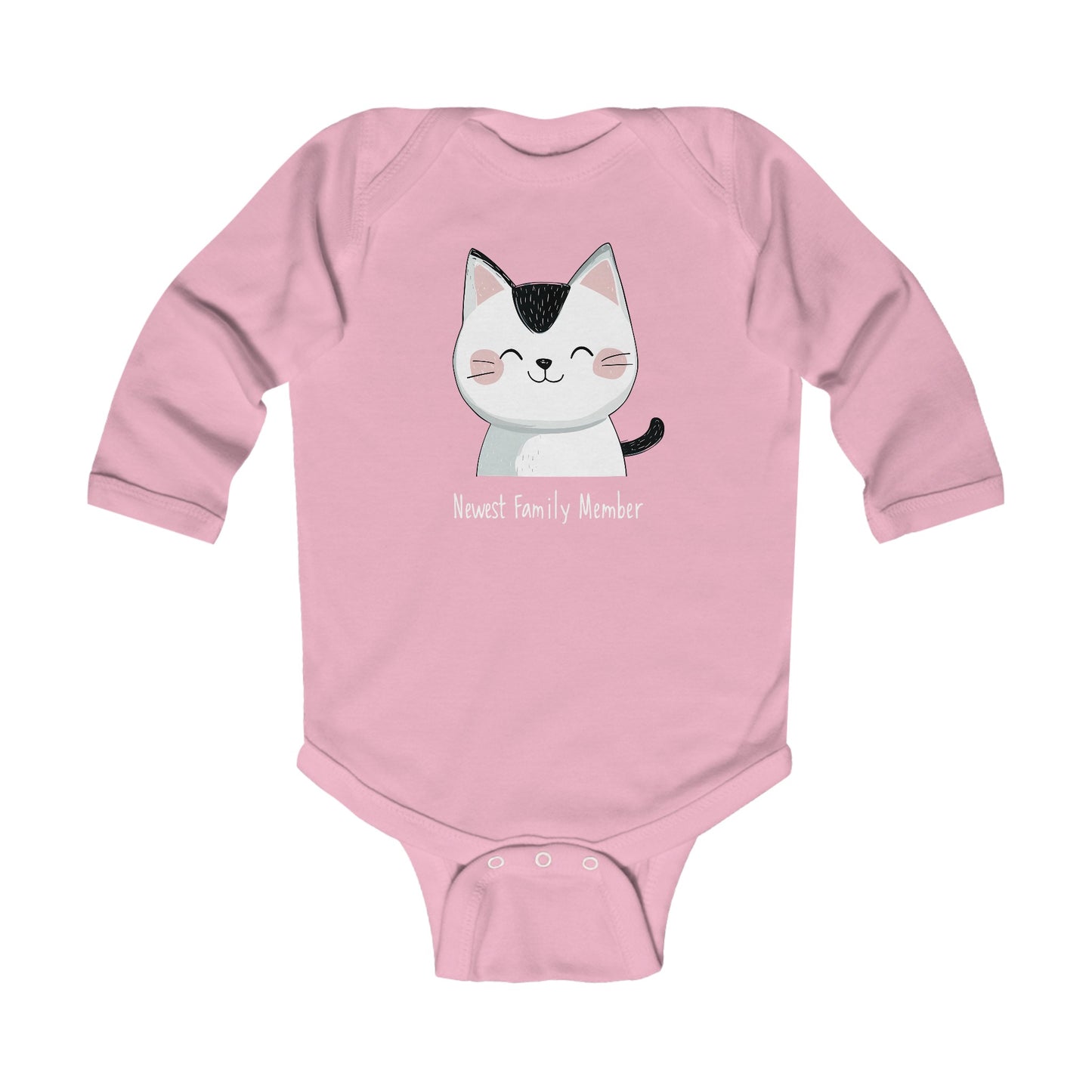 Infant Long Sleeve Bodysuit Phrases Newest Family Member