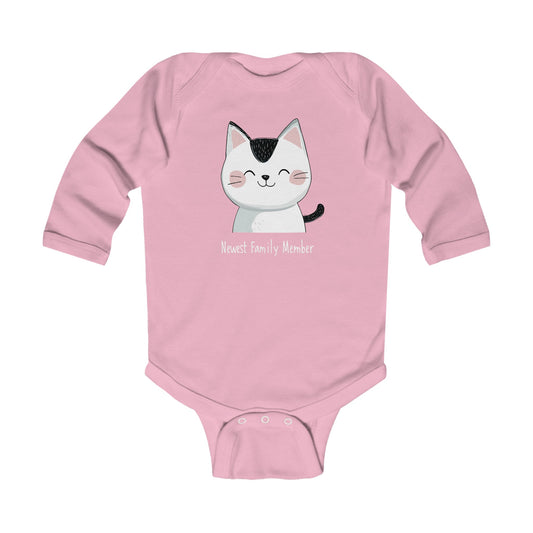 Infant Long Sleeve Bodysuit Phrases Newest Family Member