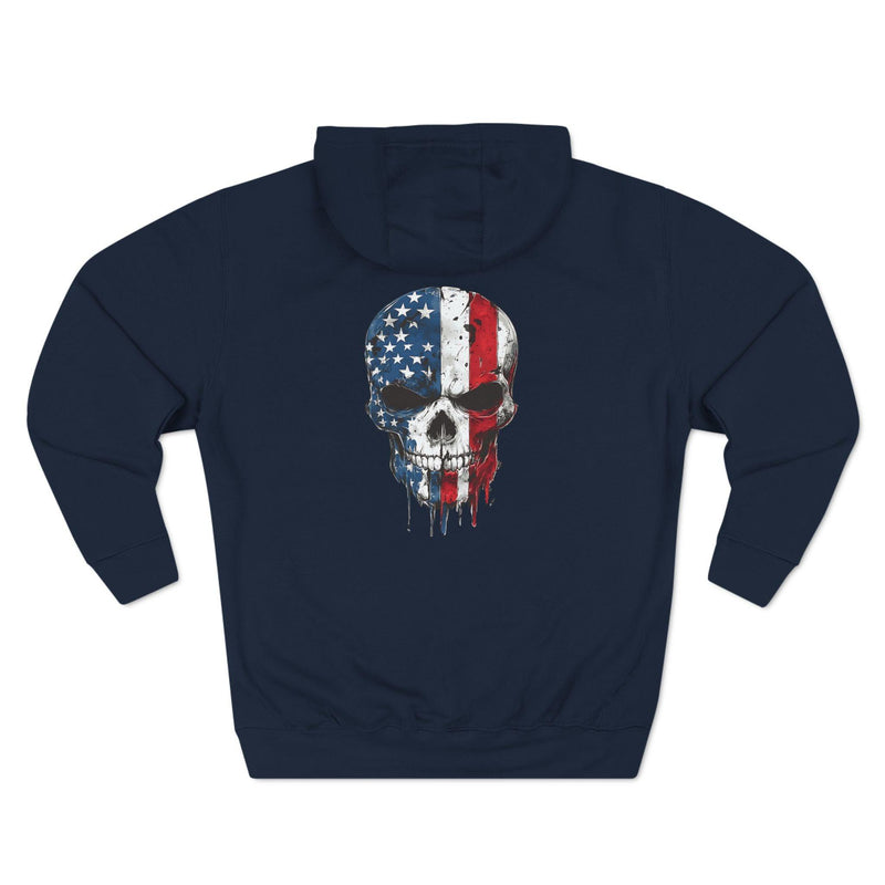 Comfortable Hoodie with High-Resolution Design - American Skull