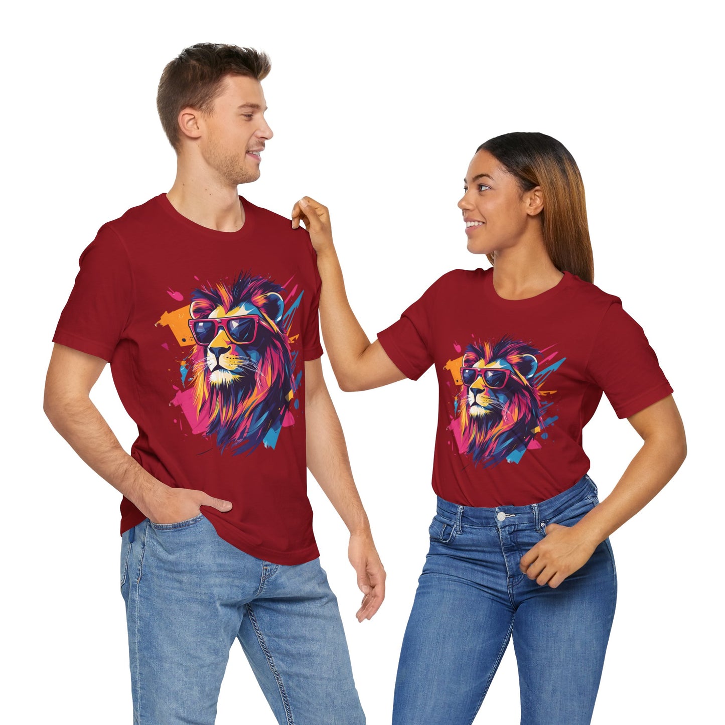 Unisex 100% Cotton High Definition T-Shirt - Flash Lion