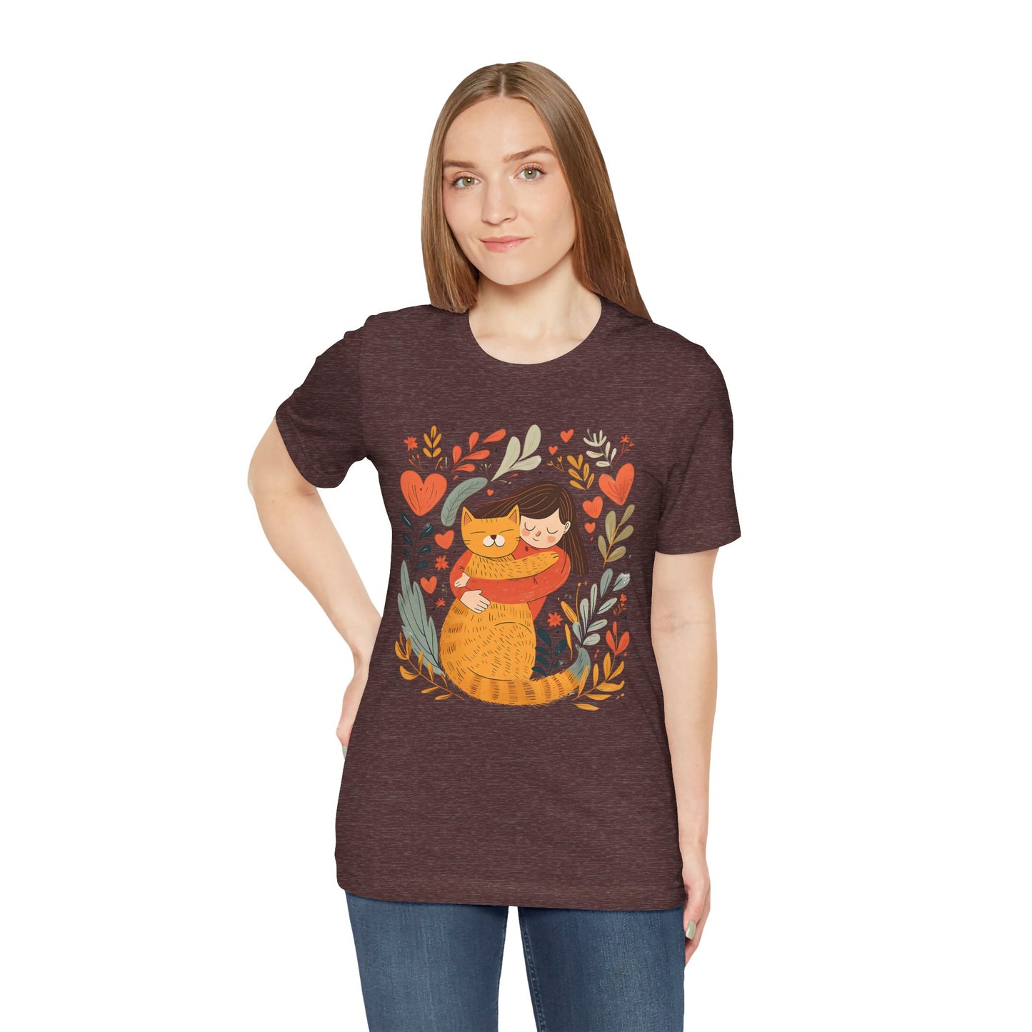 Women's Short Sleeve 100% Cotton High Definition T-Shirt – Hug My Cat