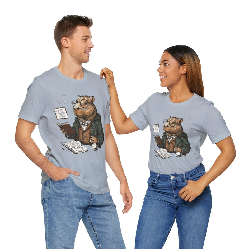 Unisex Jersey Short Sleeve Tee - Intellectual Capybara