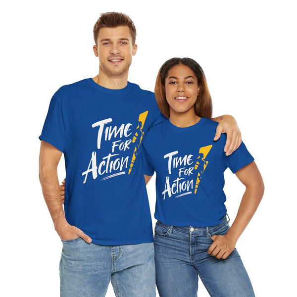 Unisex 100% Cotton High Definition T-Shirt - Time for Action