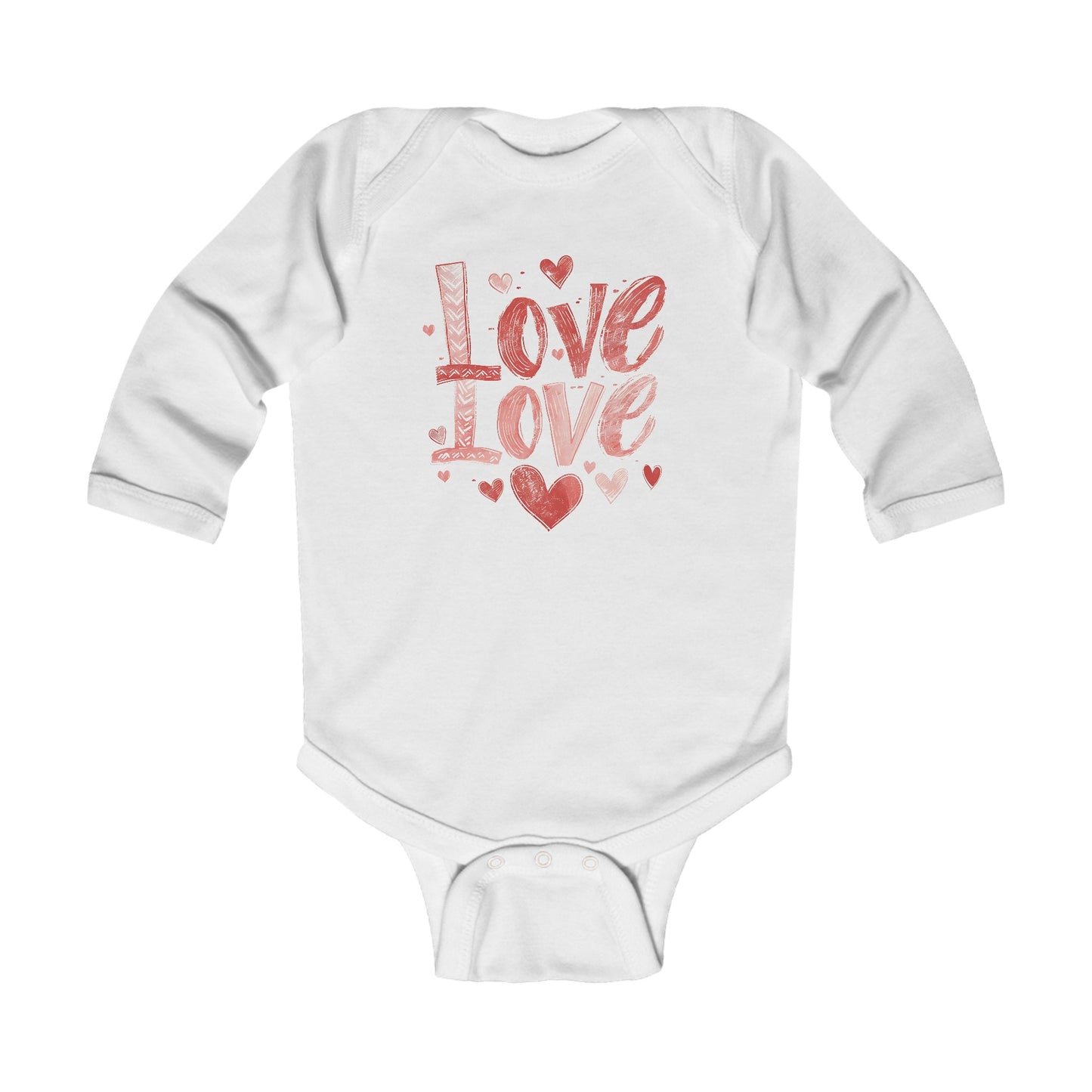 Infant Long Sleeve Bodysuit Phrase Love