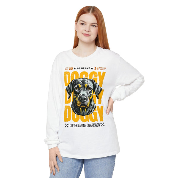 Unisex 100% Cotton High Definition Long Sleeve T-Shirt - Doggy